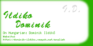 ildiko dominik business card