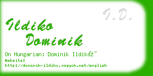 ildiko dominik business card